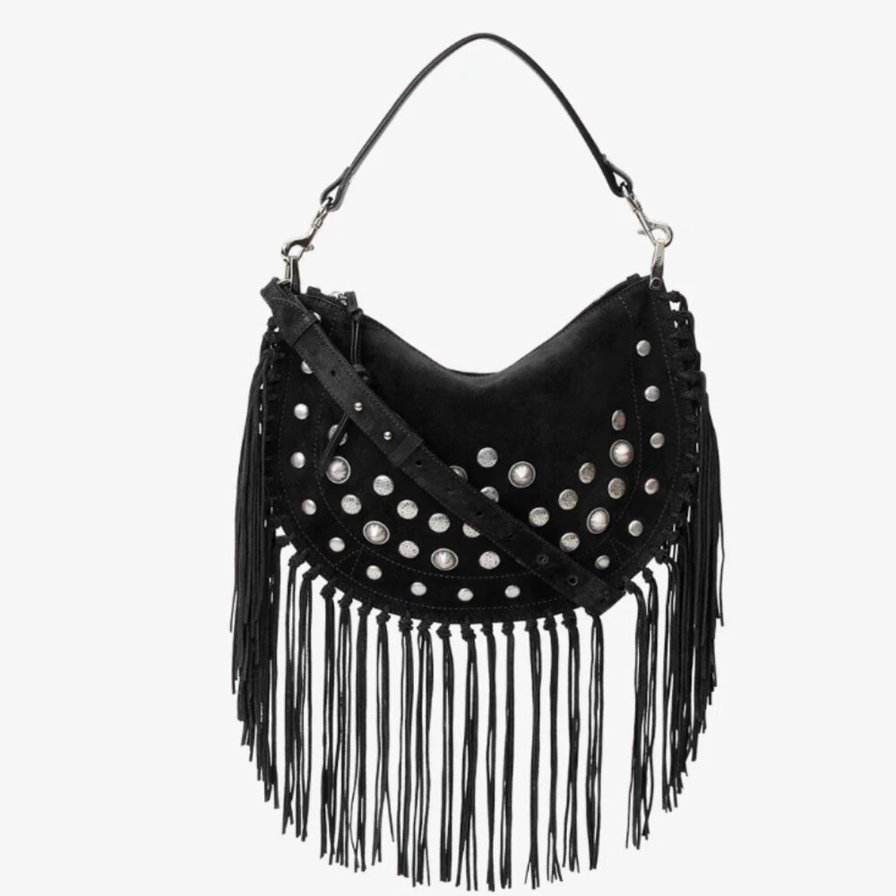 ISABEL MARANT Oskan Soft Zipped suede shoulder bag (crossbody)